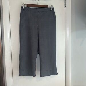 Gingham Cottagecore Wide Leg Capris. Size: Medium (8) Black and White.